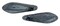 Czechmate 16mm X 5mm X 3mm Dagger Glass Czech Two Hole Bead, Hematite